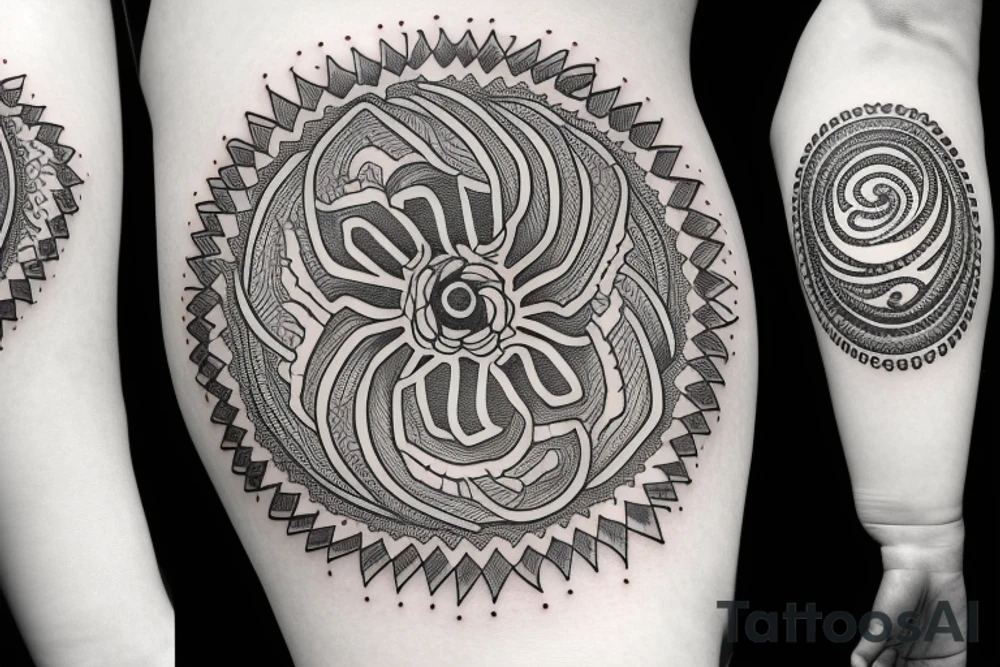 Three brush circles tattoo idea