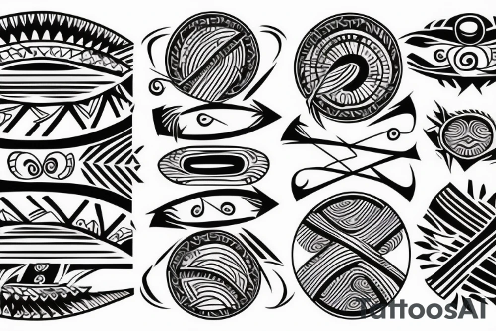 Three brush lines crossing each other tattoo idea