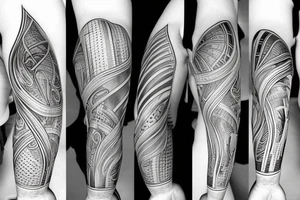 Three parallel line strokes tattoo idea