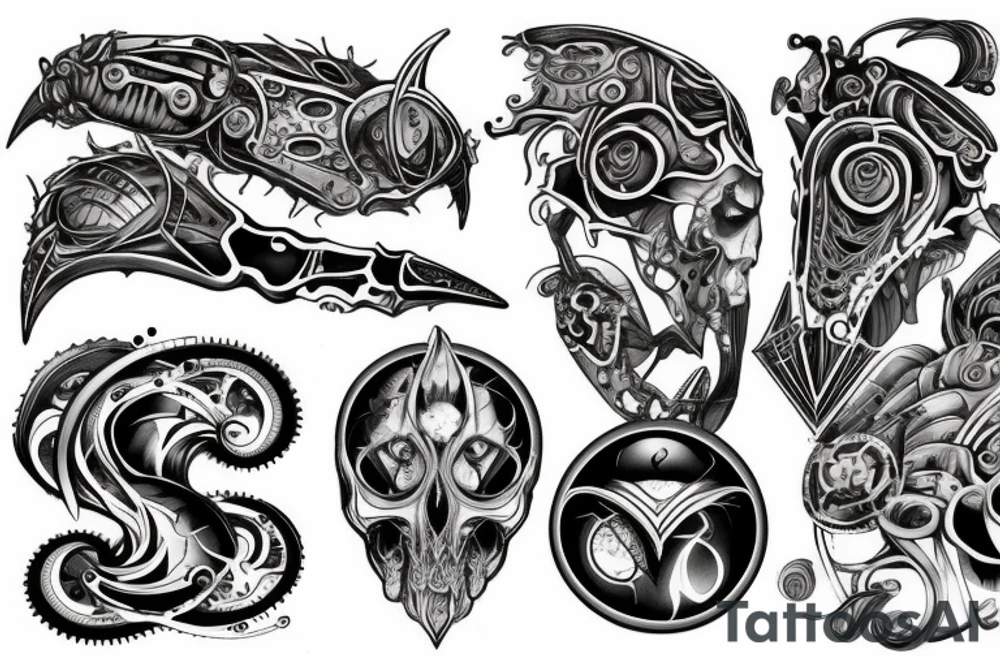 Falling tattoo idea