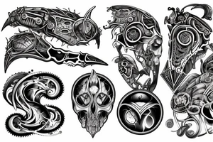 Falling tattoo idea