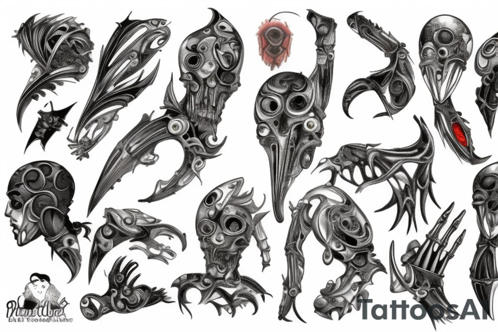 Falling tattoo idea