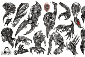 Falling tattoo idea