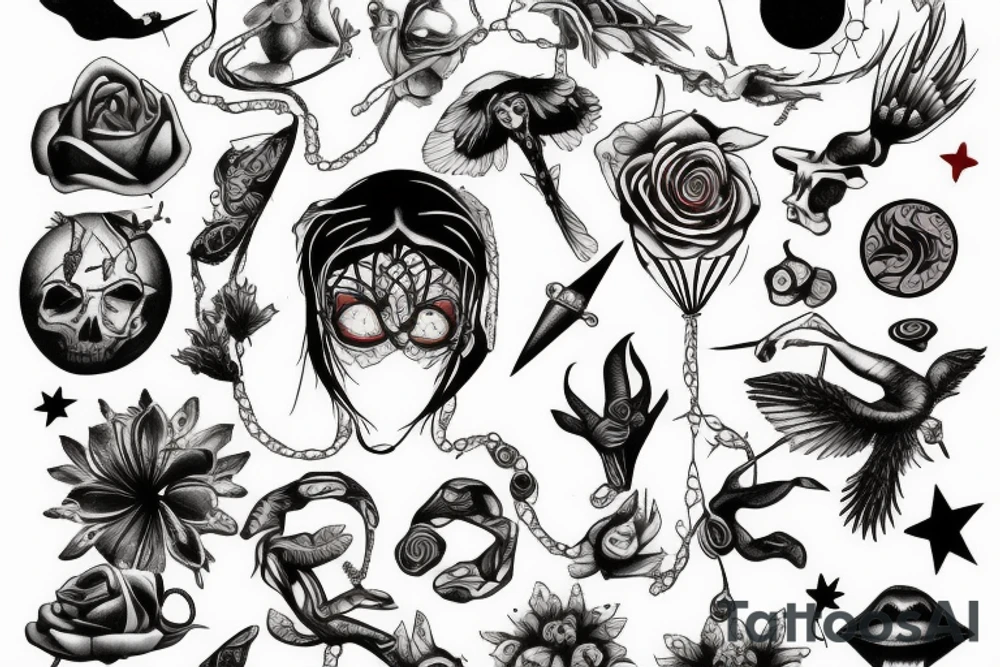 Falling tattoo idea