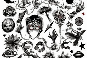 Falling tattoo idea