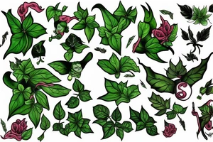 Poison ivy tattoo idea