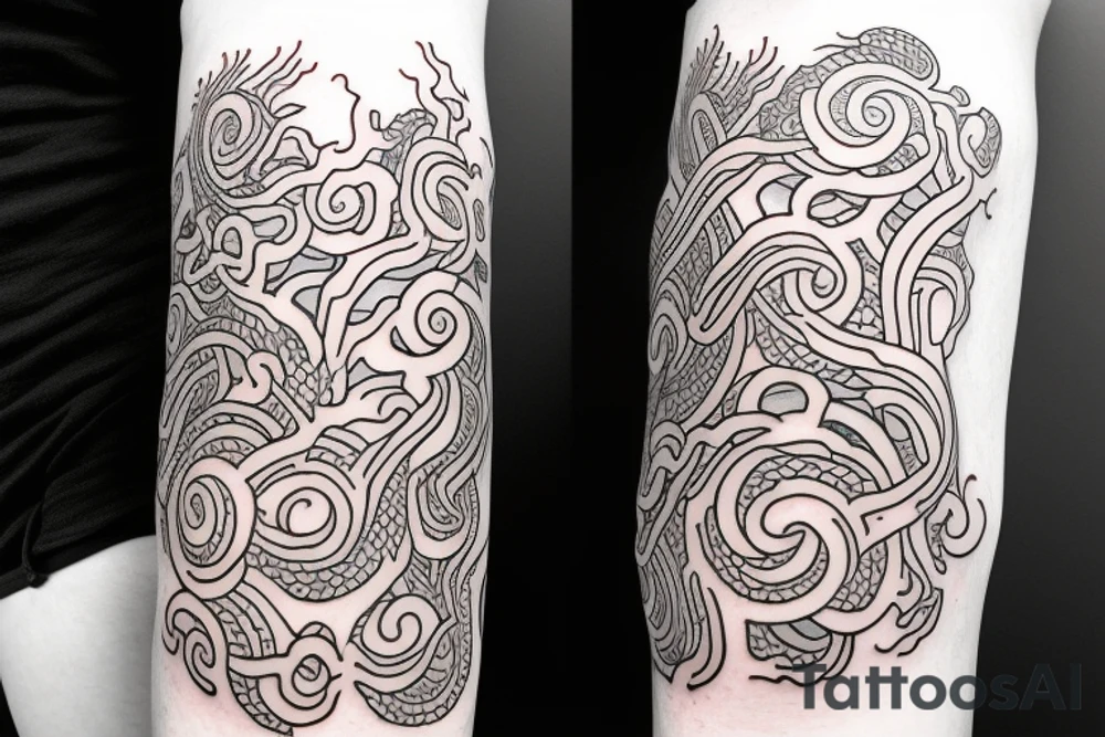 tendril tattoo idea