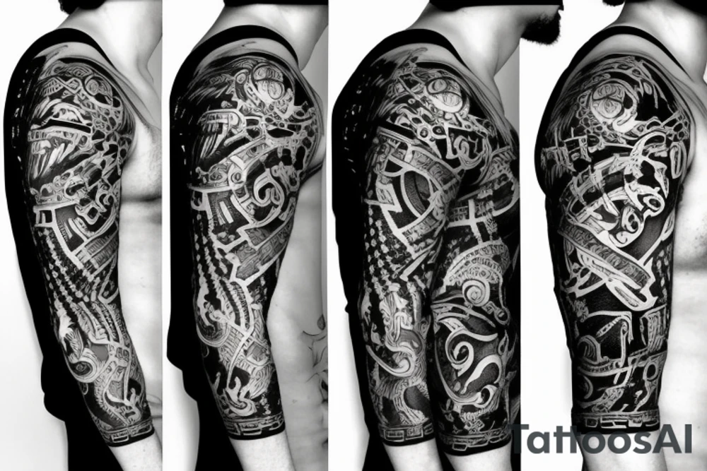 Roman number three tattoo idea