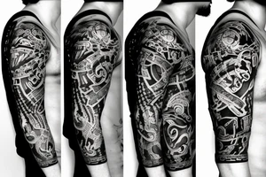 Roman number three tattoo idea