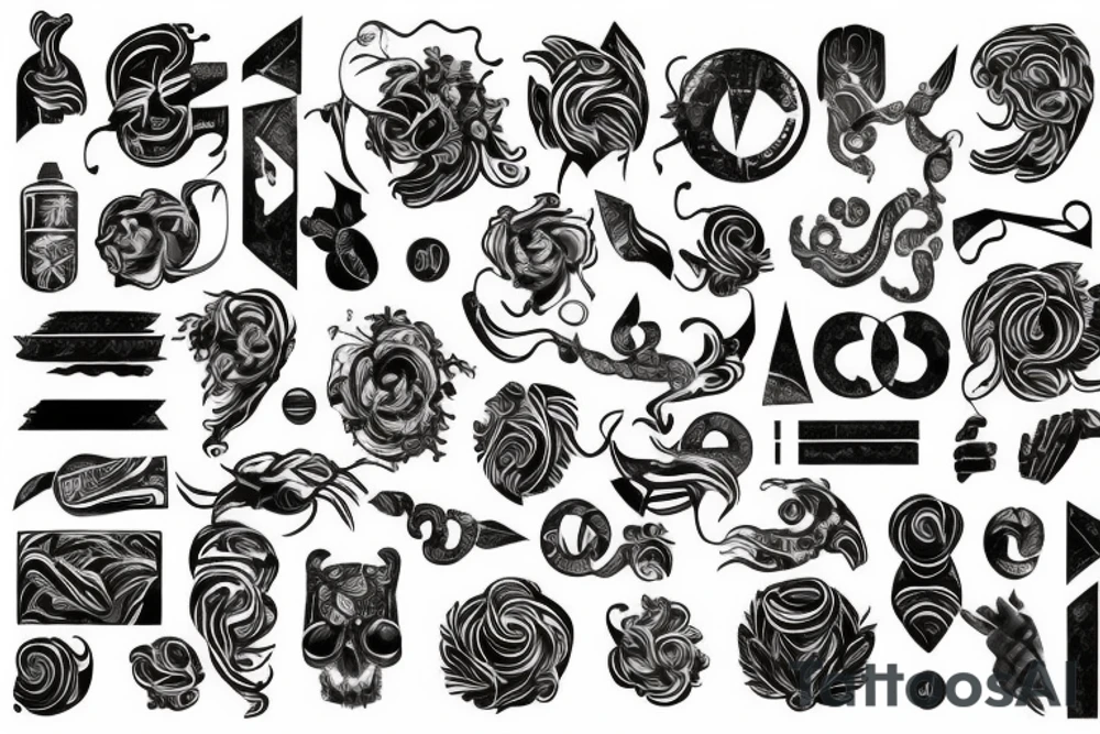 Roman number three tattoo idea