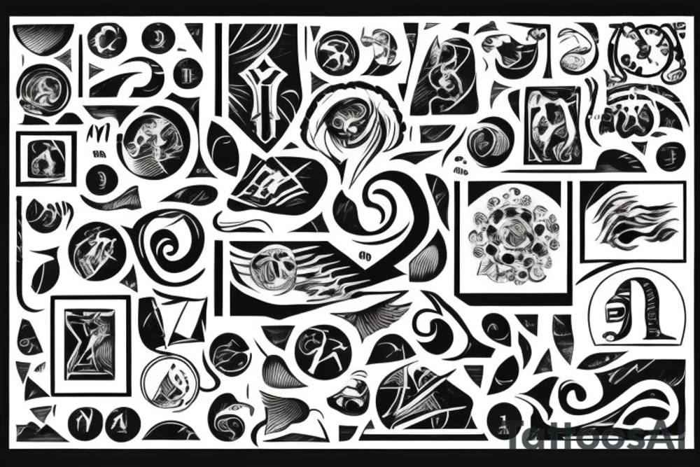 Roman number three tattoo idea