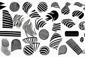 bold stripes tattoo idea