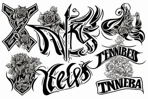 Post Tenebras Lux in gangsta style letters. Word Tenebras has to contrast with the two other. tattoo idea