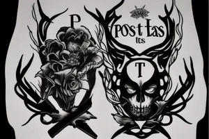 Write the sentence « Post Tenebras Lux » in gangsta style letters. Word Tenebras has to contrast with the two other. tattoo idea