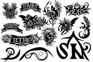 The letters Tenebras tattoo idea