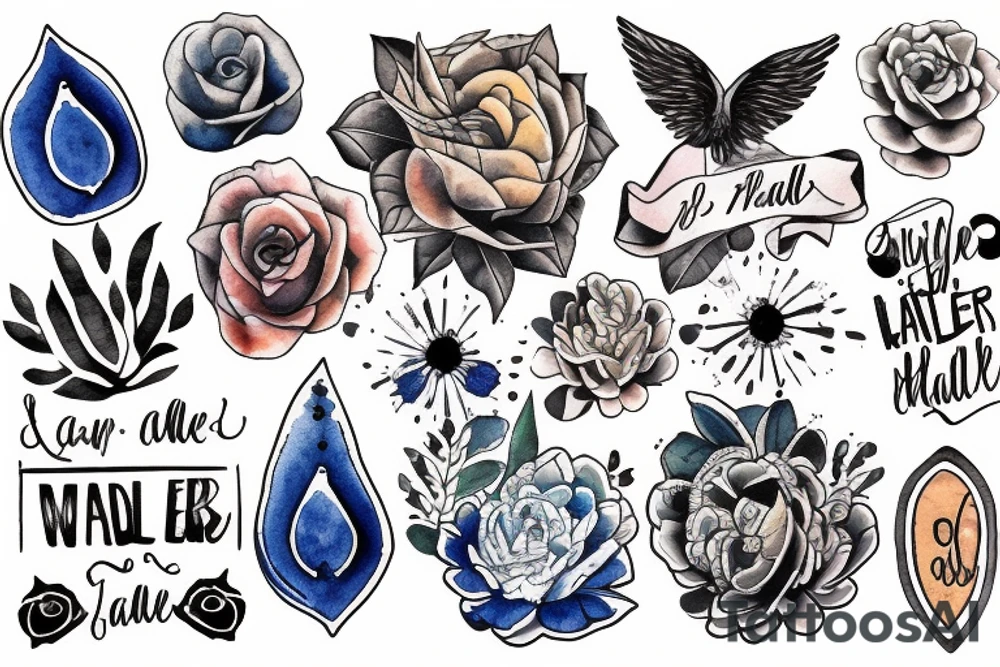 Lead me beside still water tattoo idea