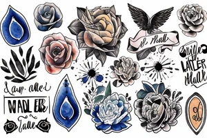 Lead me beside still water tattoo idea