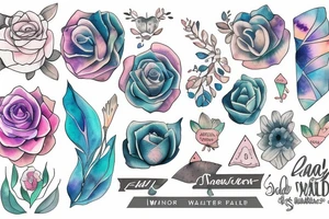Lead me beside still water tattoo idea