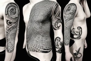Tattoo idea dna strand with one side representing evolution and other side representing extinction tattoo idea
