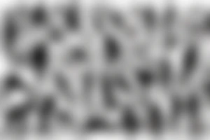 Silhouette of early human tattoo idea