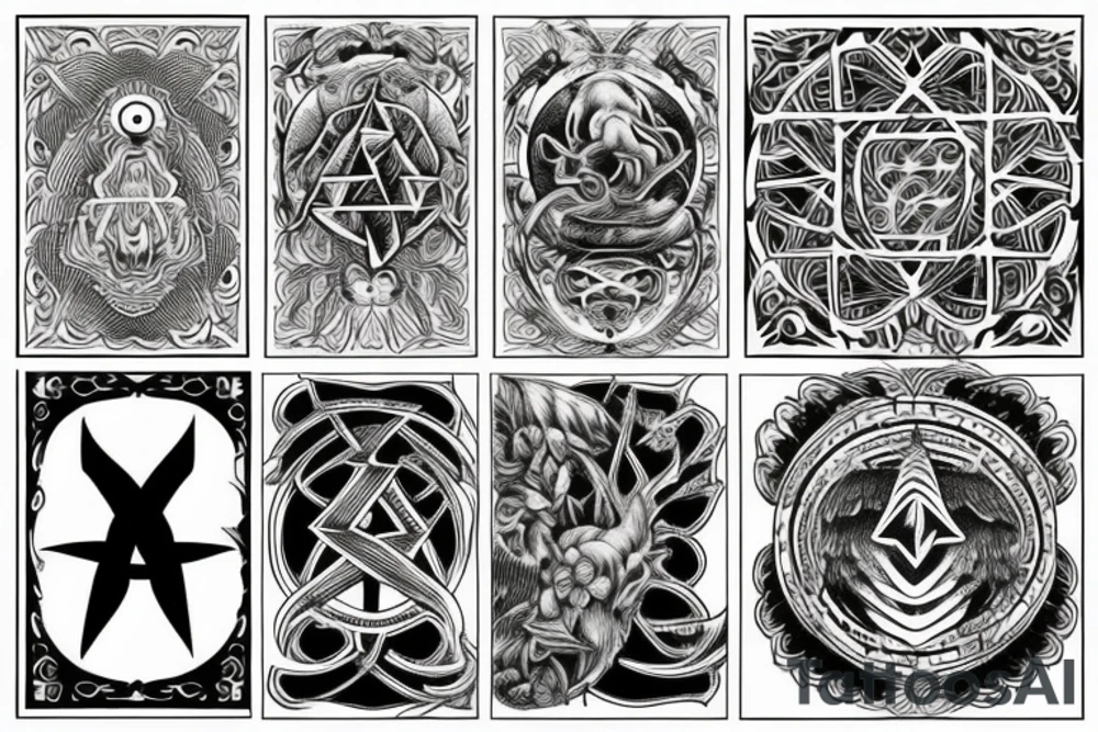 Neo-pagan symbolism tattoo idea