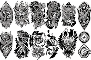 Neo-pagan symbolism tattoo idea