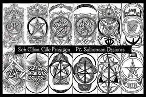 Wiccan pentacle tattoo idea