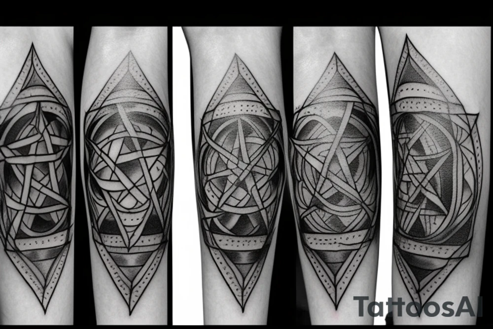 Wiccan pentacle tattoo idea