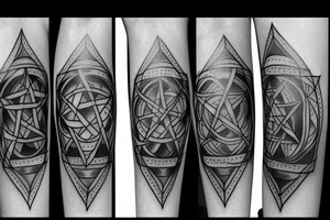 Wiccan pentacle tattoo idea