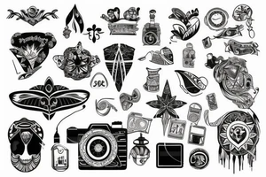 Travel tatoo with tattoo idea
