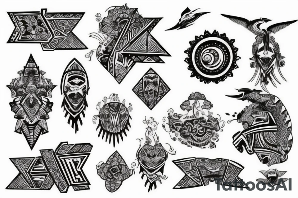 Travel tatoo with two daugthers tattoo idea