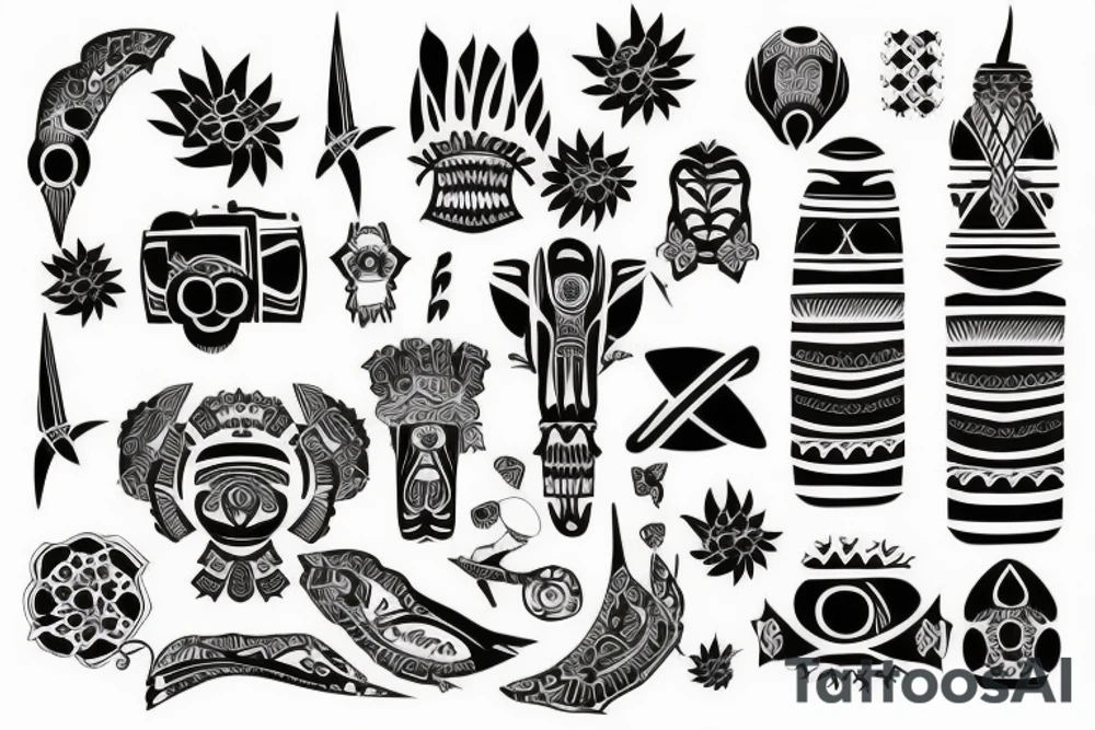 Travel tatoo with two daugthers tattoo idea