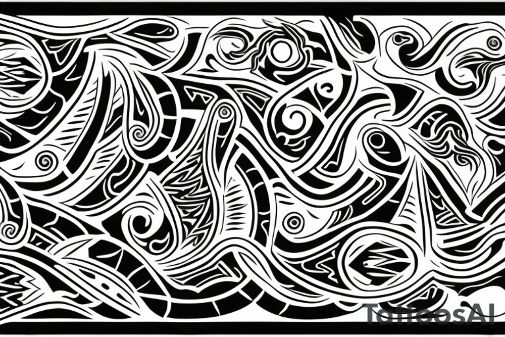 stylish Aboriginal tattoo on the lute expressing energy and vitality with white background pixel : 2160 tattoo idea