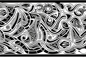 stylish Aboriginal tattoo on the lute expressing energy and vitality with white background pixel : 2160 tattoo idea