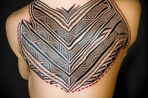 stylish Aboriginal tattoo on the lute expressing energy and vitality with white background pixel : 2160 tattoo idea