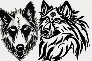 wolf on a rock --v 5 tattoo idea