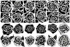 rose with watter tattoo idea