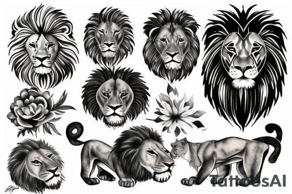 lion tattoo idea