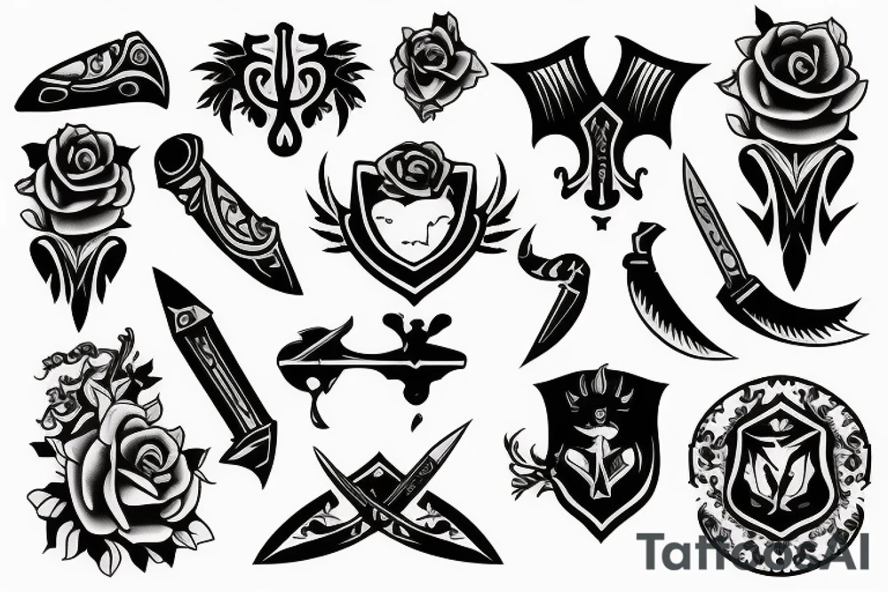 knife tattoo idea