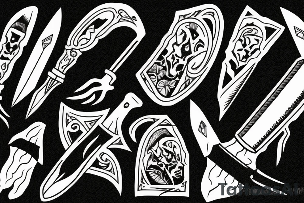 knife tattoo idea