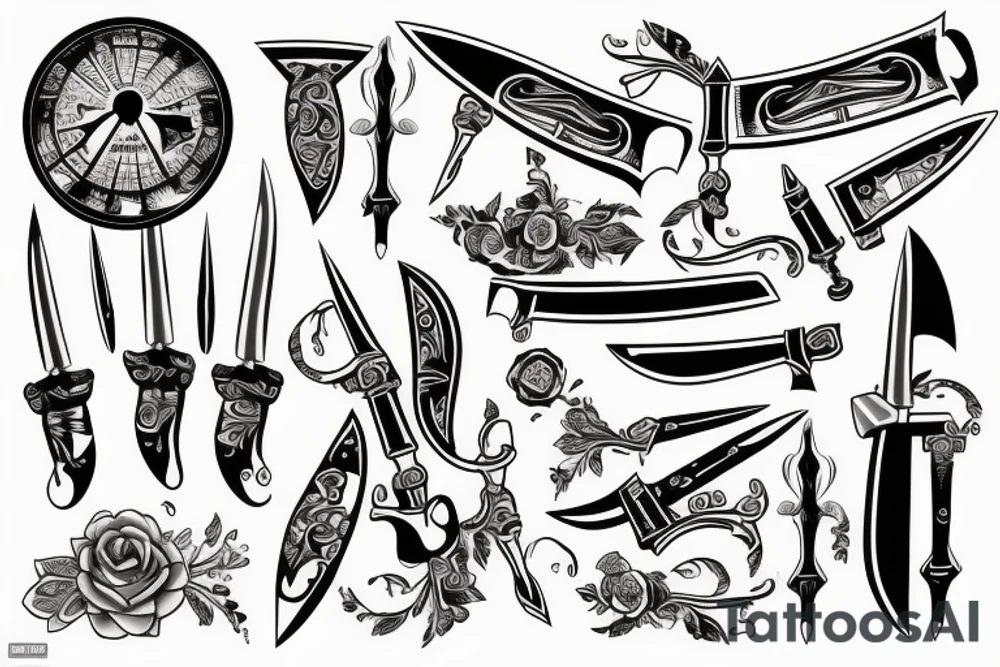 knife tattoo idea