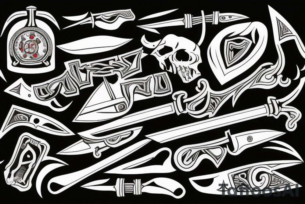 knife tattoo idea