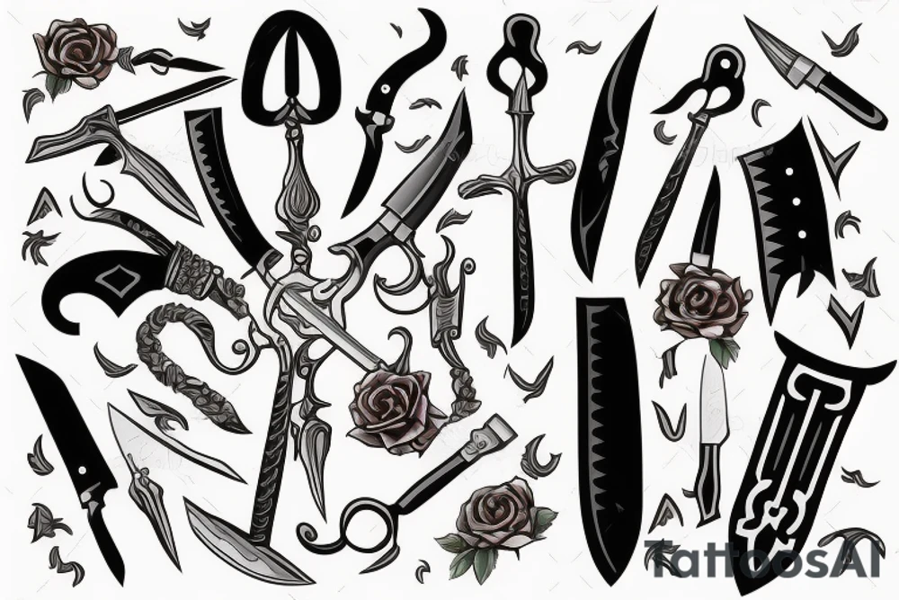 knife tattoo idea