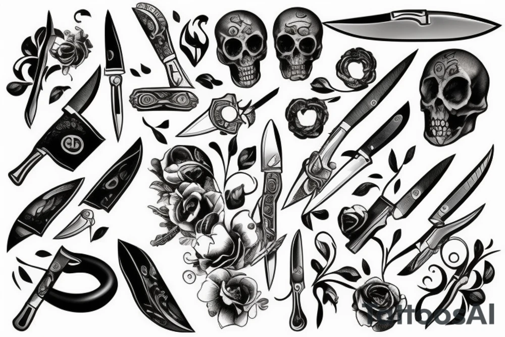 knife tattoo idea