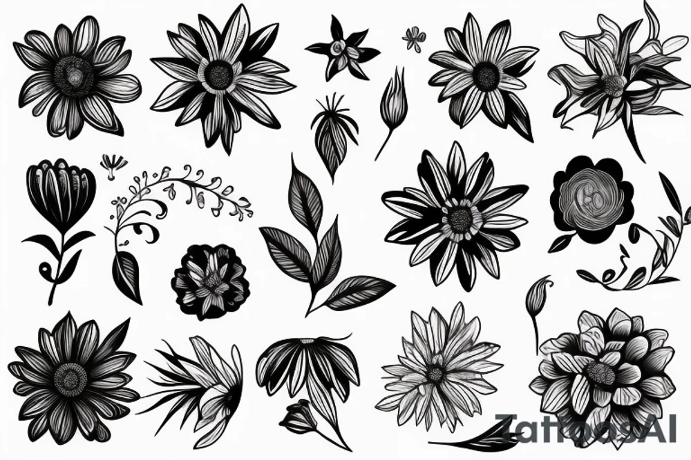 flower tattoo idea