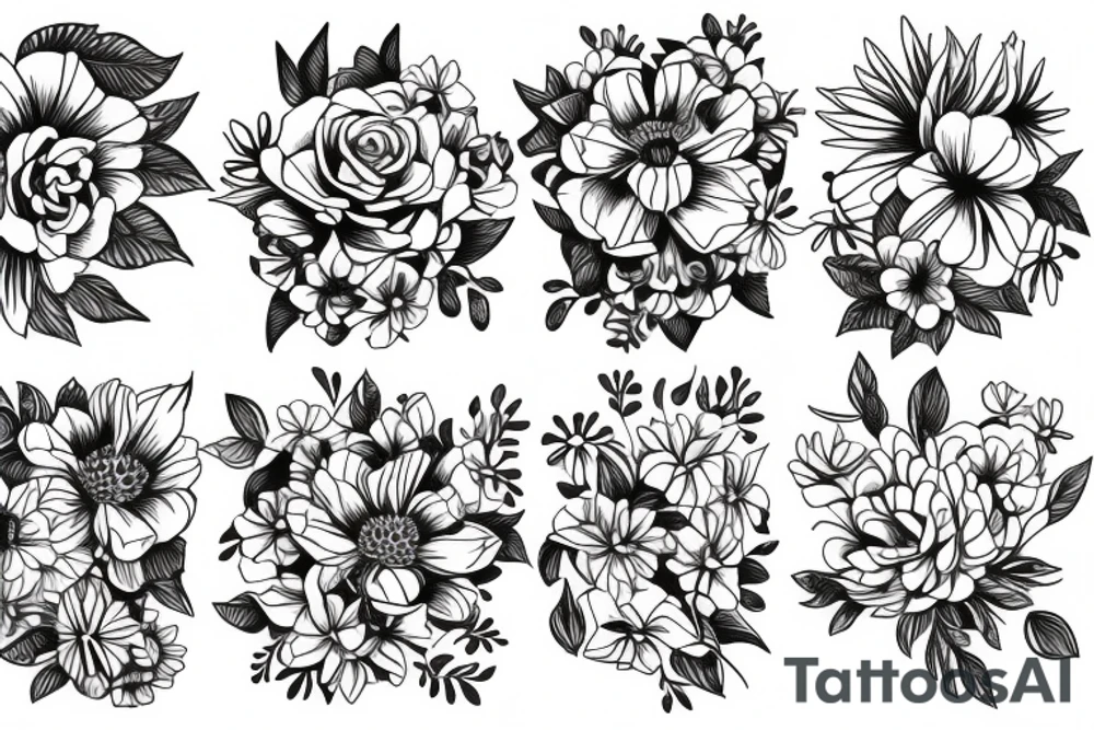 flower tattoo idea