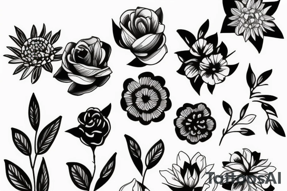 flower tattoo idea