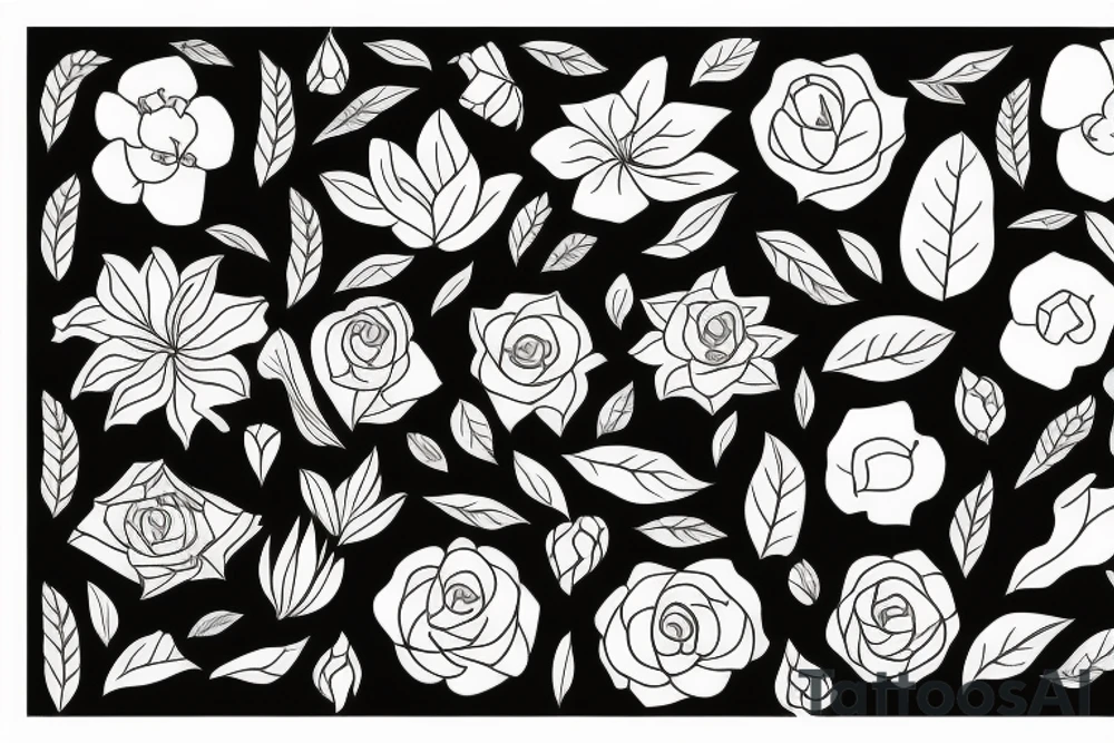 flower tattoo idea