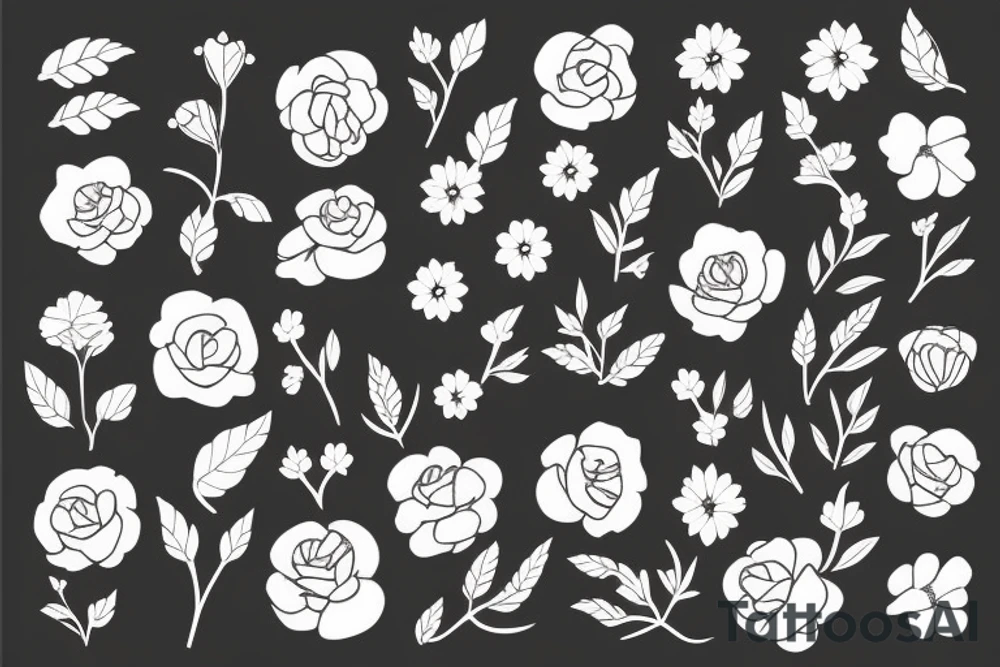 flower tattoo idea