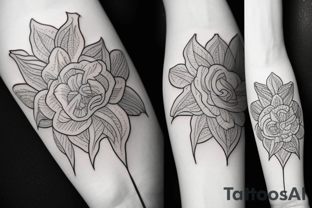 flower tattoo idea